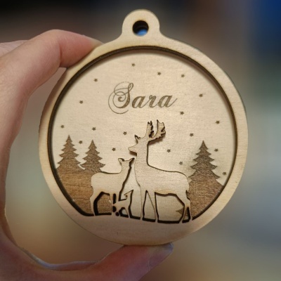 Palla di Natale 3D senza fiocco